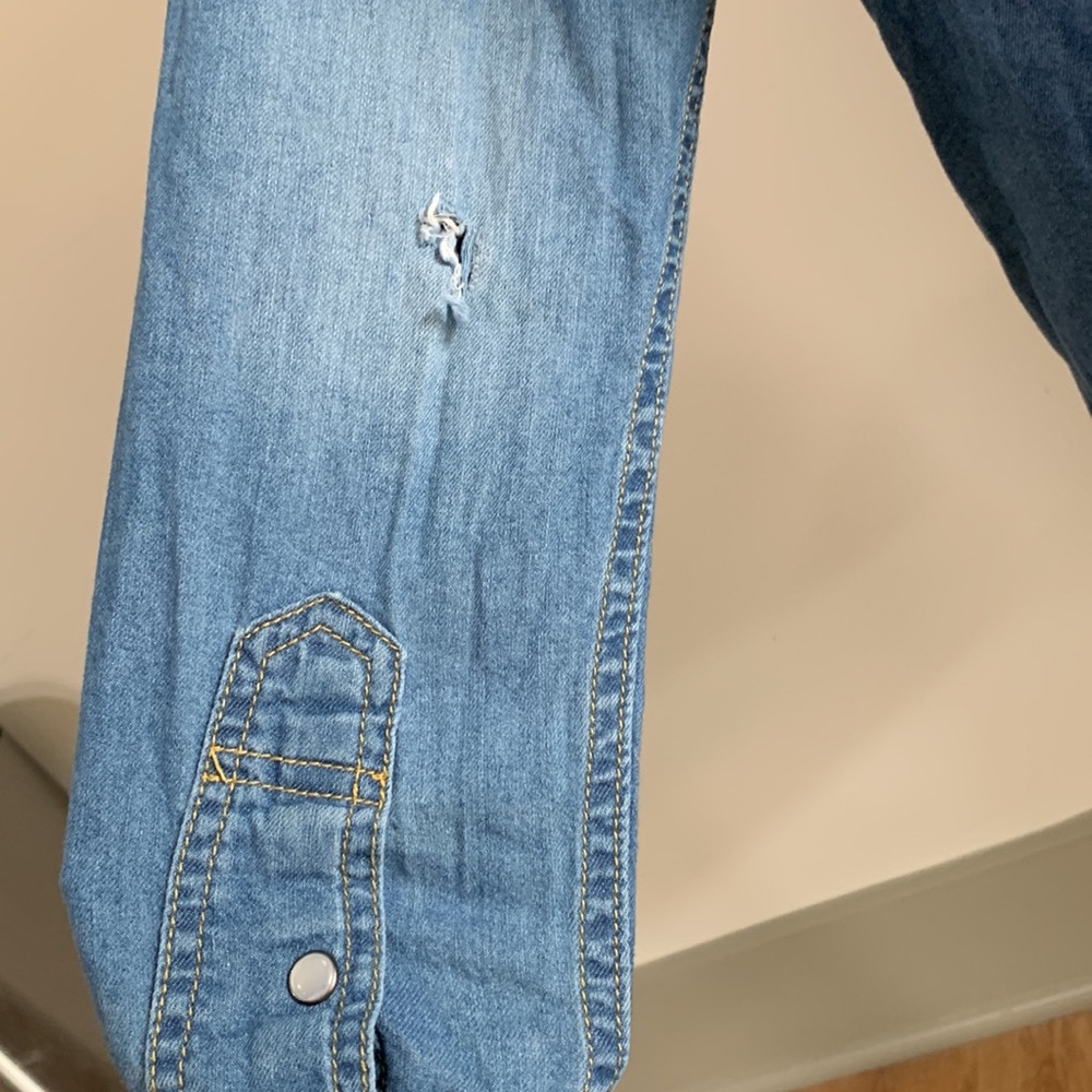 Denim Button Down - Picture 3 of 4